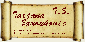 Tatjana Samouković vizit kartica